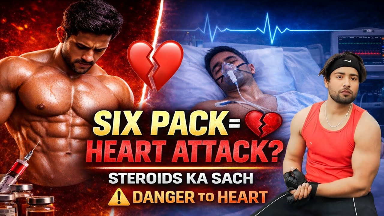 Six Pack Ke Chakkar Mein Heart Attack? 💔 | Steroids & Supplements Ka Sach | Hindi