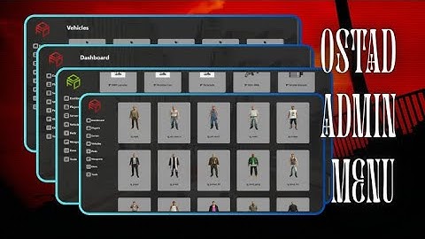Ostad Admin Menu | QBCore | Fully Castomize UI And Advance Admin Systeam | QB-Admin Menu | Ostad