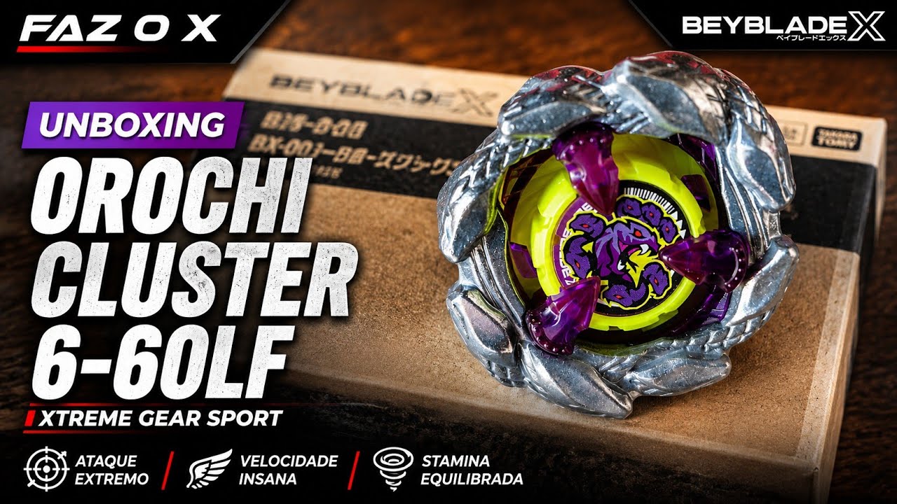 Orochi Cluster 6-60LF! The rarest Beyblade X? - YouTube