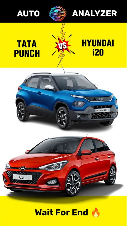 Tata Punch 😍 Vs Hyundai i20 🔥 | Punch & i20 Full Comparison With Reviews 🤯 | #shorts