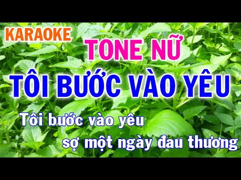 Karaoke Tôi Bước Vào Yêu Tone Nữ Nhạc Sống - Phối Mới Dễ Hát - Nhật Nguyễn