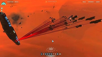 Homeworld Remastered Gameplay: Skirmish v CPU, Pride of Hiigara Destruction