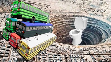 BeamNG Drive TOP 100 Bus Crashes – School Bus Jumps & Crazy Crash Test Videos