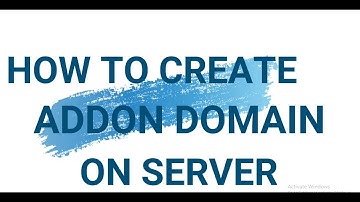 How to create addon domain server