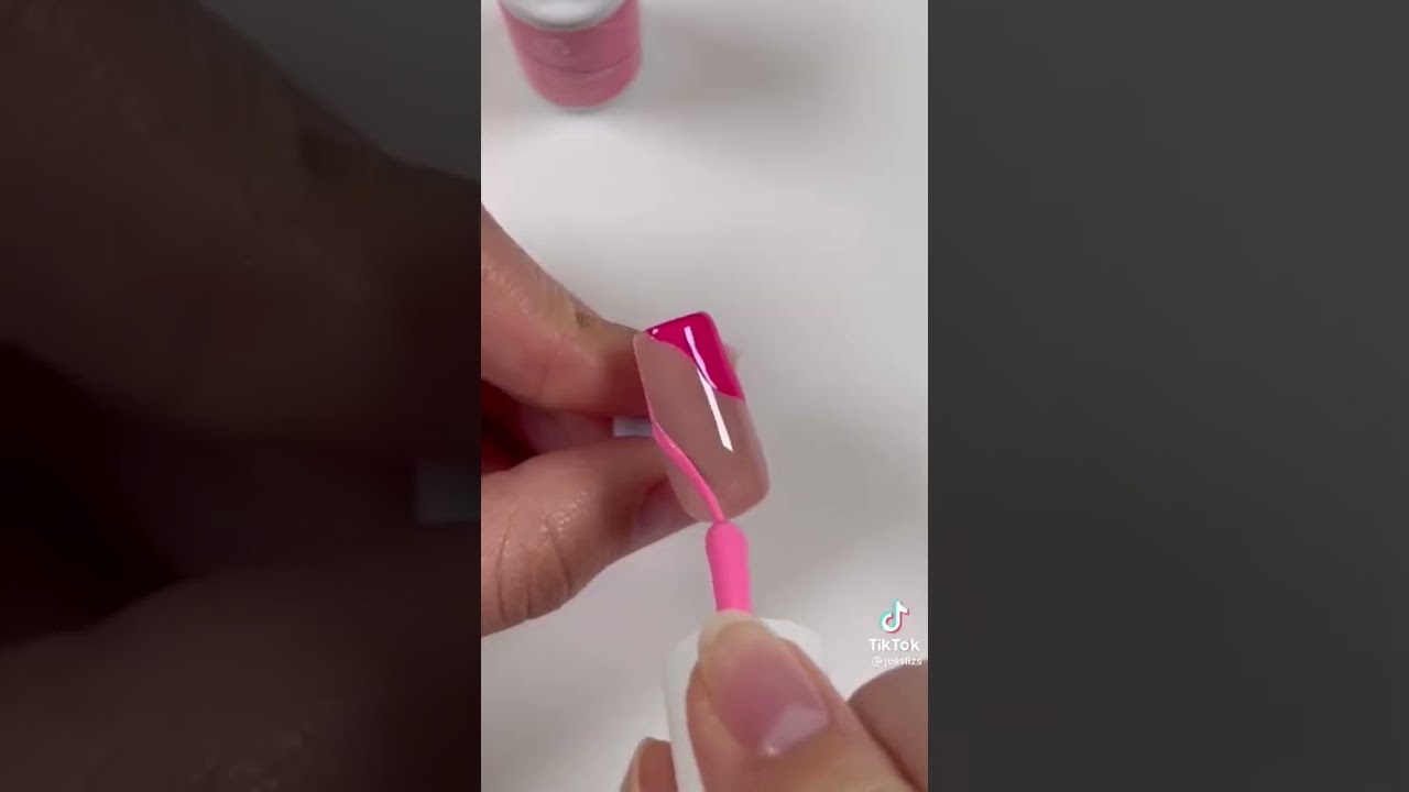 Press on nail hack 💗 #nails #amazon #tiktok #nailart #acrylic