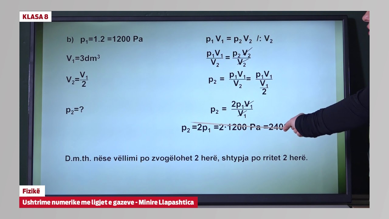 8047 - Fizikë - Detyra numerike në ligjet e gazeve ideale