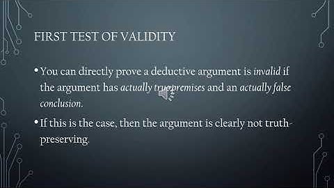 Evaluating Deductive Arguments Lecture