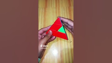how to solve pyraminx cube ❤️ #hasnaintechnical #cube #howtosolvecube #viral #shorts #reels #pyramid