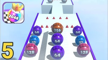 Ball Merge 2048 - All Max Levels Gameplay Android,iOS (Lvls 45-55) Walkthrough Part 5