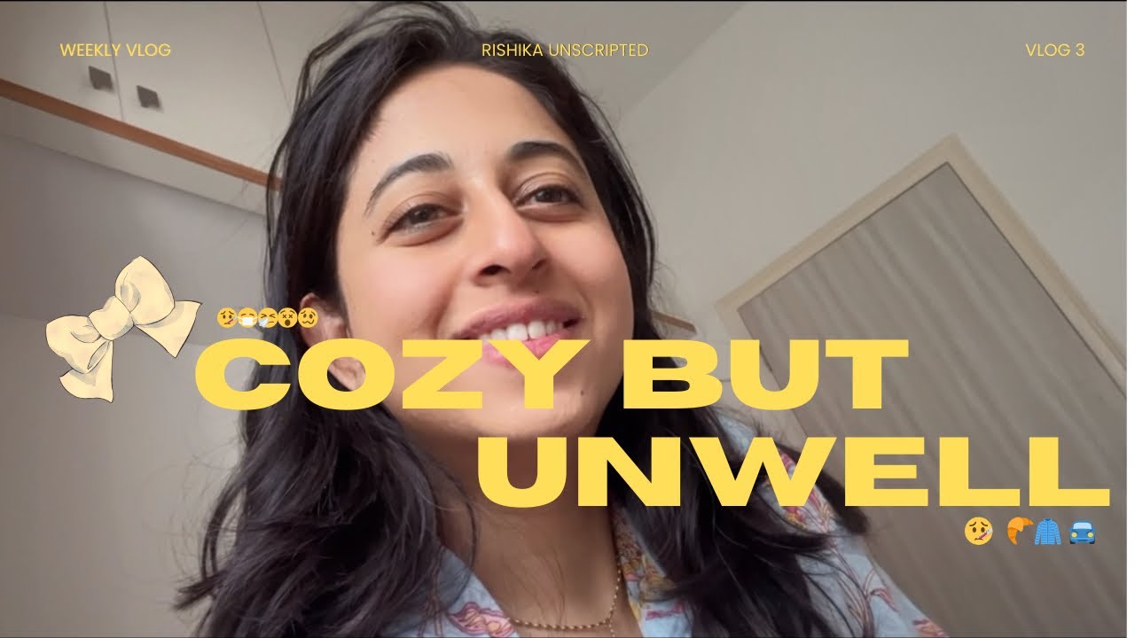 Vlog 3 ⭐️ Cozy Weekly Vlog ✨ Stuffed Croissants 🥐 , Friend’s Home 🏠 & Getting Sick 🤒 