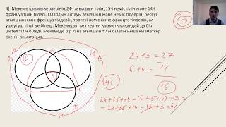 картинка: Жиын. Жиын онын элементтери. Эйлер-Венн шенберлери.