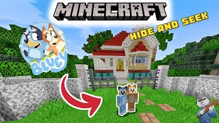 Minecraft HIDE AND SEEK - BLUEY HEELER - who will win?? MORPH MODDED Mini Game!