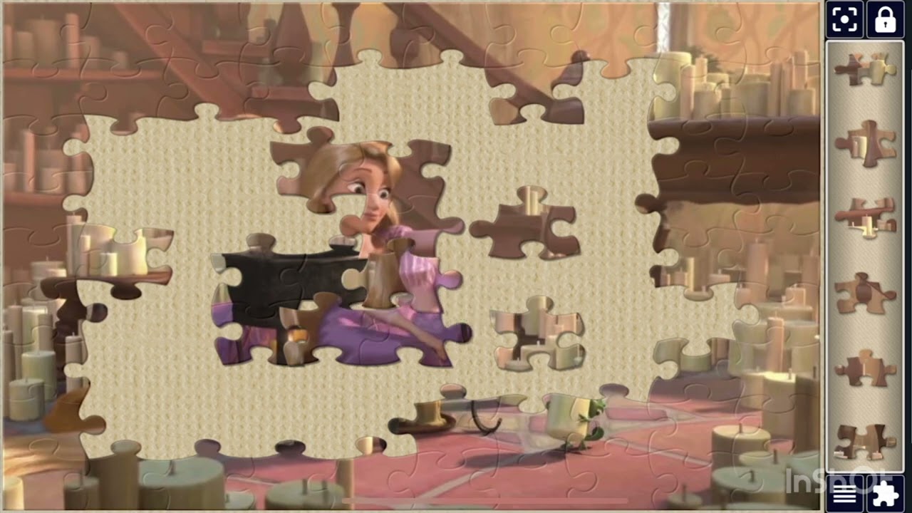 Tangled: The Lost😞Princess 👸🏼👑 doing crafts☺️☺️//jigsawpuzzle//jigsawpuzzlejourney//jigsawpuzzleart 