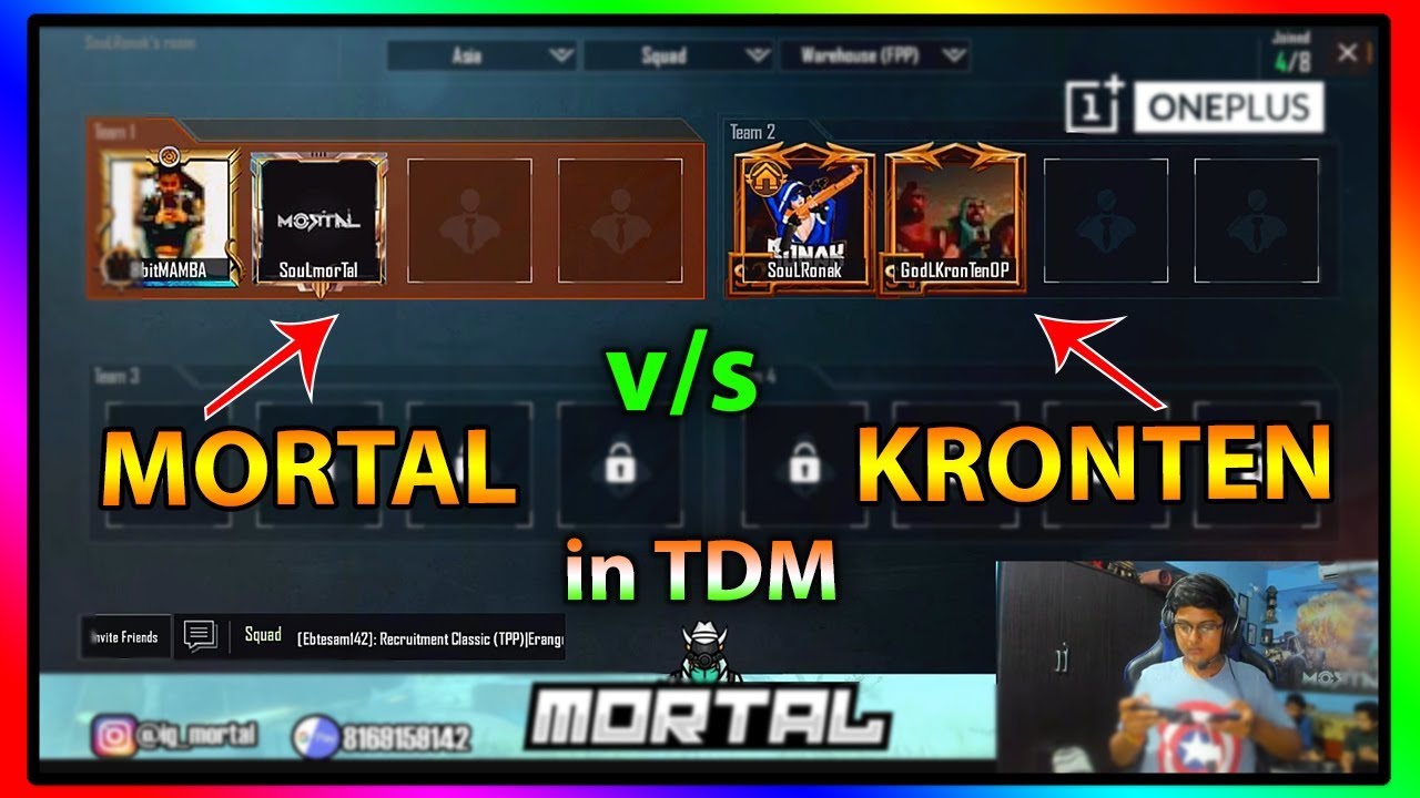 MORTAL  v/s  KRONTEN in TDM || SouL v/s GodL || TDM Fun || Highlight #83