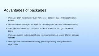 Advantages of packages | Lecture 17: Packages-I