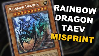YuGiOh Misprint Guide: Rainbow Dragon Effect Monster Tactical Evolution Error