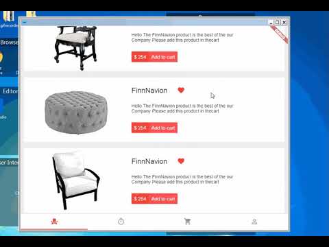 Flutter Desktop Example (Shop app)