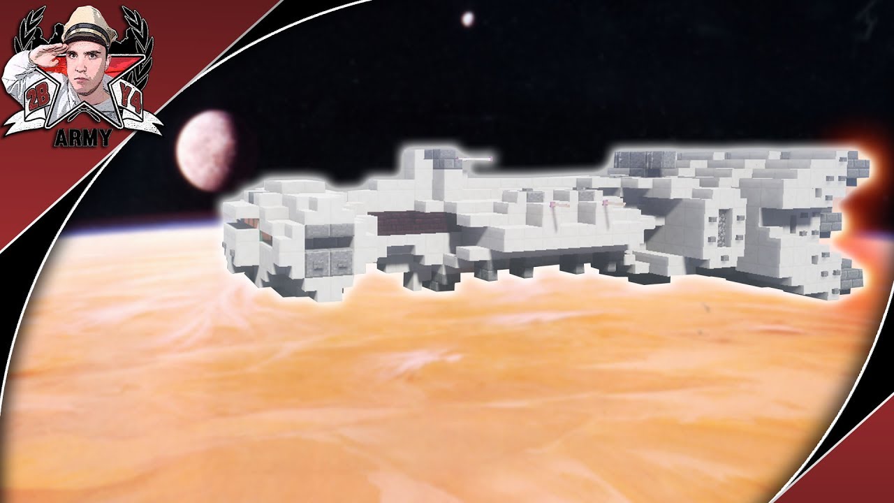 Minecraft: Star Wars CR-90 Corellian Corvette Tutorial (1:5 Scale)