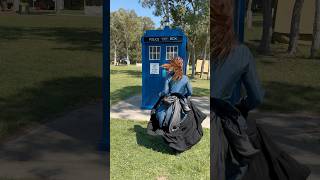 POV Clara finds the TARDIS again! 💙💙 #doctorwho #cosplay #claraoswald