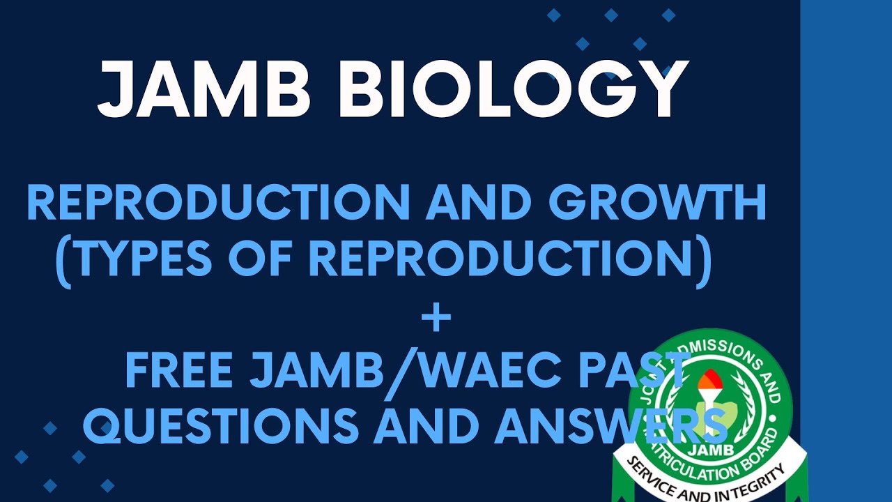 JAMB/WAEC Biology 2026 EP 101 - Reproduction & Growth (Asexual Reproduction) + Free Questions