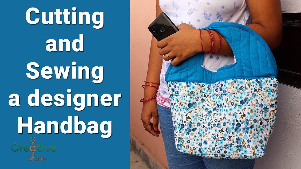 Cutting and sewing a designer Handbag for daily use. - YouTube