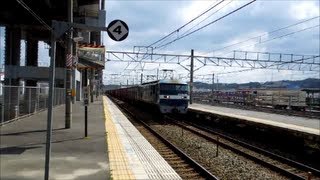 JR貨物 EF210-103号機[吹](代走) 貨物列車5063レ【アルキルアルミニウムタンク付き】