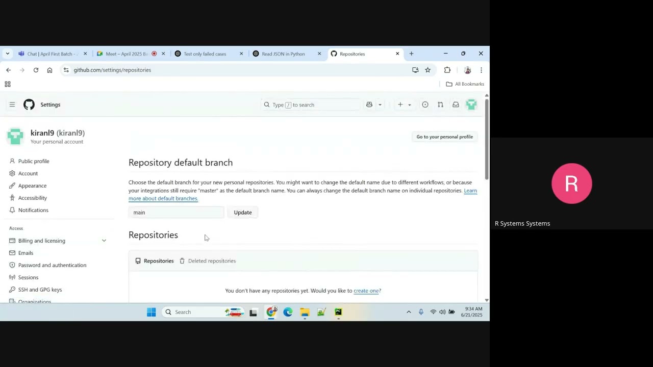 April 2025 Batch   2025 -06-21 PYTHON-37   Recording