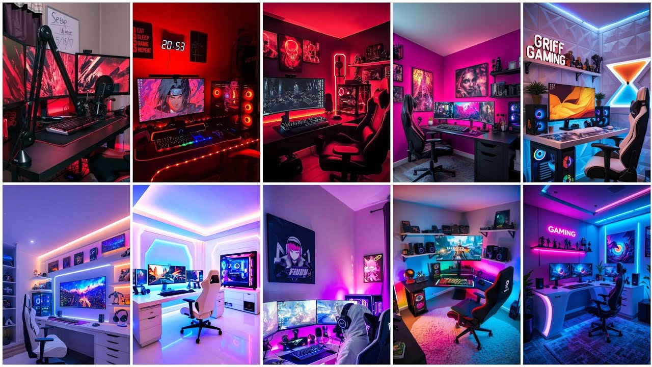 Gaming Setup Room Ideas 🎮 | Budget & RGB Gaming Room Setup | Pro Gamer Setup Inspiration
