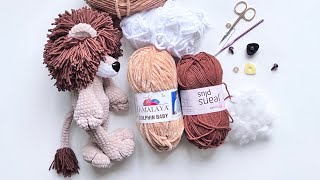картинка: Вязаный лев крючком // мастер-класс