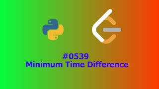 No Sound Leetcode 539: Minimum Time Difference