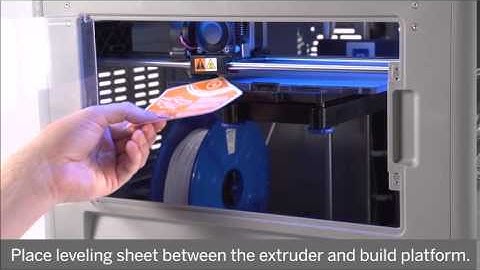 Dremel 3D Idea Builder: Preparing the Build Platform and Leveling