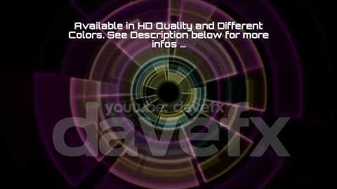 DAVE FX - 2D Tron Rainbow Hologram Tunnel Vortex Portal