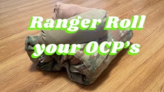 How To Ranger Roll OCP’s and Combat Shirts