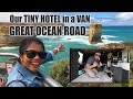 Our "Tiny Hotel" in a Van on the Great Ocean Road