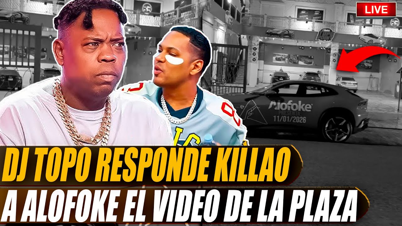 DJ TOPO LE RESPONDE KILLAO A ALOFOKE POR EL VIDEO DEL FERRARI EN LA PLAZA 😱🔴🔥
