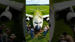 The Incredible Airplane Transformation! ✈️🌳#AirplaneArt #naturetransformation