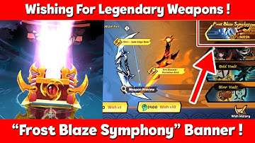 Ninja Must Die Legendary Weapons Wish (Frost Blaze Symphony)!