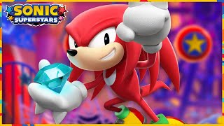 Sonic Superstars - Pinball Carnival Zone (Knuckles gameplay)