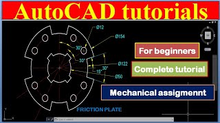 Learn AutoCAD easily with Excercises