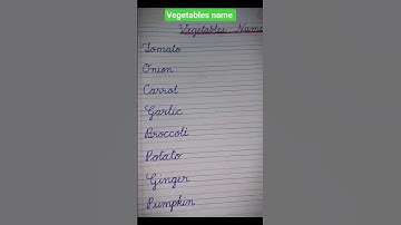 vegetables name #cursivehandwriting #education #handwriting
