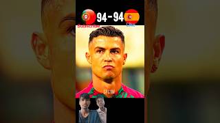 Portugal 🇵🇹 ve Spain 🇪🇸 Epic Match 98- 97 | Ronaldo vs Yamal Battle #ronaldo vs #yamal vs #cr7