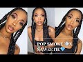 How To:Pop Smoke/Saweetie Braid Tutorial On Short 4c Natural Hair!