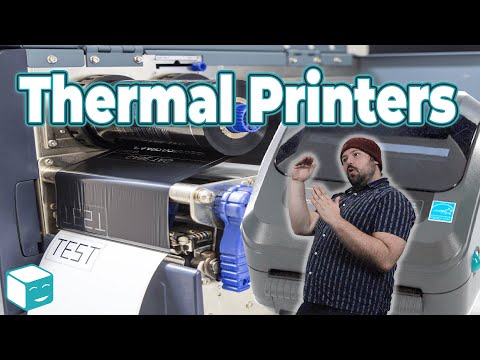 Video: Používají tiskárny štítků inkoust?