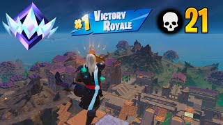 High Elimination Solo Ranked Win Gameplay (Fortnite Chapter 5 Season 2)