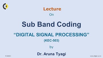 DIGITAL SIGNAL PROCESSING LECTURE 21 