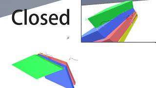 One unit Unity simulation (open → closed)