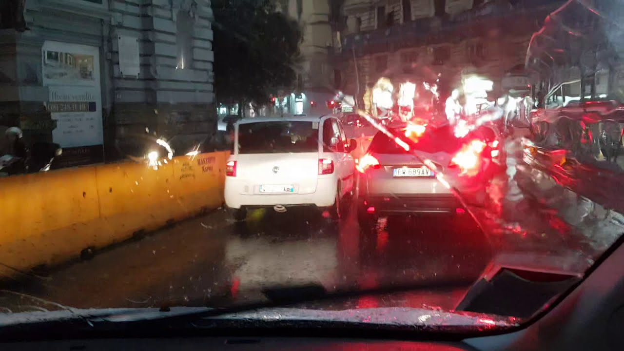 2019.10.02  Naples Central to Train Terminal in Heavy Rain