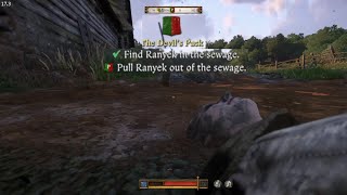 Ranyek: Find Ranyek in the sewage-Bring the bow to the dice players in Kingdom Come: Deliverance II