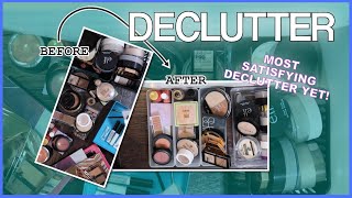 MAKEUP DECLUTTER 5 | Declutter and Organize my Highlighters, Blushes, Bronzers, and Powders with me!
