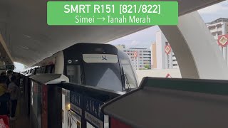 SMRT Trains: R151/1 [821/822] - Simei → Tanah Merah screenshot 2